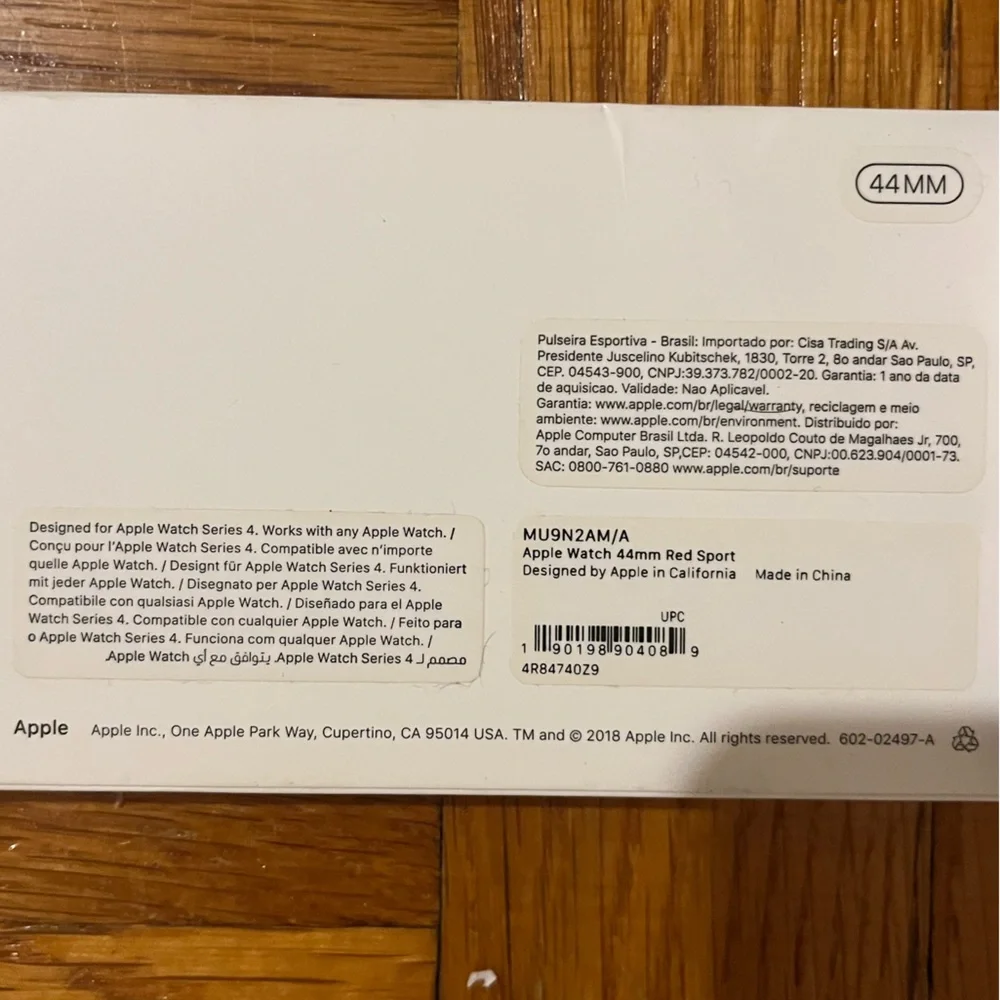 Apple Red Silicone Sport Band for Apple Watch